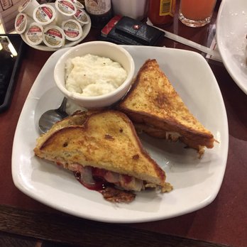 Honey-Jam Cafe - Monte Cristo. Def get it!!! Not with cheese grits tho - Cafes Near Me - Bolingbrook, Illinois