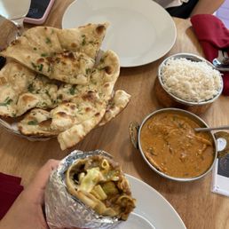 Tikka masala & lamb wrap