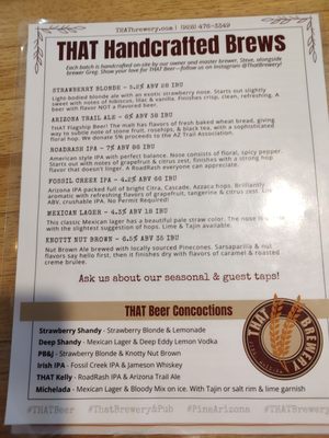 Menu photo 5 That Brewery & Pub Pine, AZ