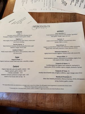Menu photo 4 Agrodolce Osteria Berkeley, CA Menu photo 4 Agrodolce Osteria Berkeley, CA