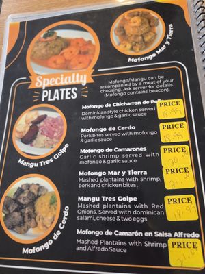 Menu photo 4 Mambo's Dominican Kitchen Chandler, AZ