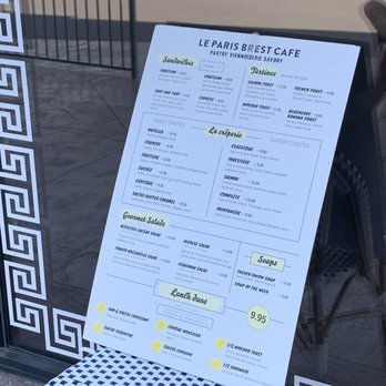 Le Paris Brest Cafe - Menu - Patisserie/Cake Shop Near Me - Henderson, Nevada