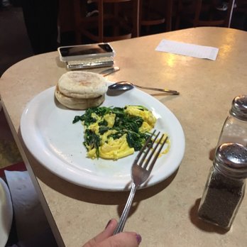 Cafe Cup - Scrambled eggs and spinach. - Breakfast & Brunch Near Me - Huntington Beach, California