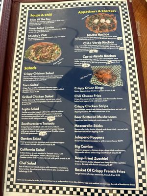 Menu photo 2 Chubby's Fresno, CA
