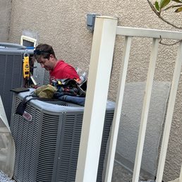 My air conditioning units being serviced My air conditioning units being serviced