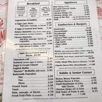 Red Rooster Cafe - Menu - Breakfast & Brunch Near Me - Mineral Point, Wisconsin