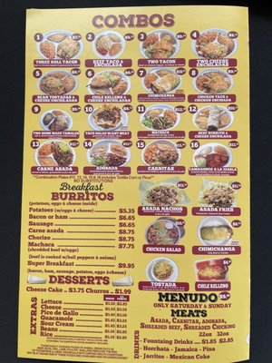Menu photo 8 Nevada Taco Grill Sparks, NV