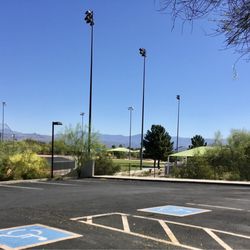 Parking area for the Boys and Girls Club, pickleball courts, picnic ramadas, softball fields.