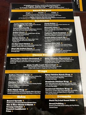 Menu photo 3 Riverside Taphouse Baltimore, MD