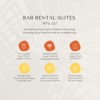 RAB Rental Suites - Vacation Rentals Near Me - Miami, Florida RAB Rental Suites - Vacation Rentals Near Me - Miami, Florida