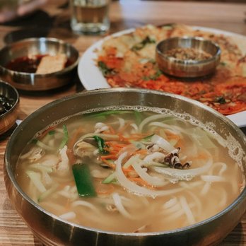 Ahjoomah's Apron - Seafood kalguksu - Korean Near Me - Chicago, Illinois