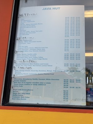 Menu photo 6 Java Hut Napa, CA