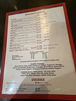 Menu photo 1 Smitty's Pizza Bronson, MI Menu photo 1 Smitty's Pizza Bronson, MI