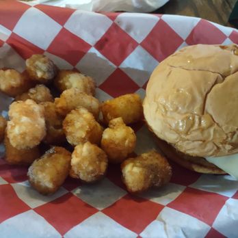 Stockyard Grill & Saloon - another burger w tots - American Near Me - Coon Valley, Wisconsin Stockyard Grill & Saloon - another burger w tots - American Near Me - Coon Valley, Wisconsin