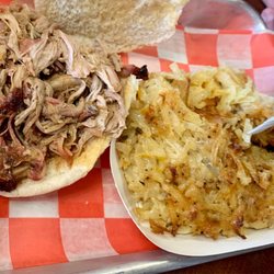 Slabby’s Food & Freedom - Pulled pork, cheesy hash browns.