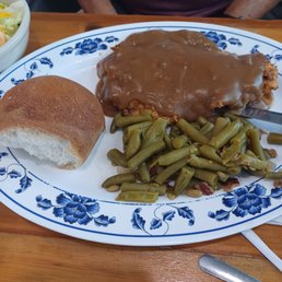 Chicken fried steak with brown gravy Chicken fried steak with brown gravy
