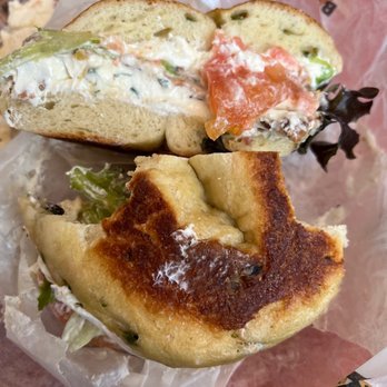 Terra Bagels - BLT on a jalapeño cheddar bagel - Bagels Near Me - Grand Rapids, Michigan