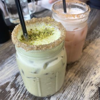 Yaz's Table - Pistachio latte and rose petal latte - Breakfast & Brunch Near Me - Abington, Massachusetts Yaz's Table - Pistachio latte and rose petal latte - Breakfast & Brunch Near Me - Abington, Massachusetts