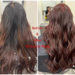 Styled by Rose - Dark red velvet