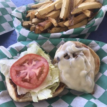 The Pickle Nickel - Grilled chicken sandwich with swiss cheese and mushrooms. - American Near Me - Dillsburg, Pennsylvania The Pickle Nickel - Grilled chicken sandwich with swiss cheese and mushrooms. - American Near Me - Dillsburg, Pennsylvania