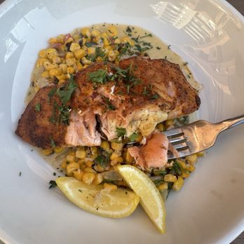 Block & Bottle - crab stuffed salmon - American Near Me - Castle Rock, Colorado Block & Bottle - crab stuffed salmon - American Near Me - Castle Rock, Colorado