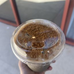 topping on banana hojicha topping on banana hojicha