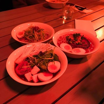 Ivan Ramen - Red Light due to Space Heaters surrounding us during the cold months - Warm Soup was amazing! - Ramen Near Me - New York, New York Ivan Ramen - Red Light due to Space Heaters surrounding us during the cold months - Warm Soup was amazing! - Ramen Near Me - New York, New York