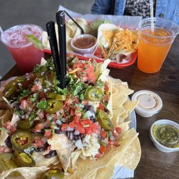 Build your own nachos and two soft shelled tacos Build your own nachos and two soft shelled tacos