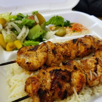 Kabob House - Chicken kabob skewers platter - Mediterranean Near Me - Riverside, California