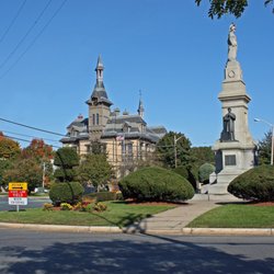 Town of Saugus - Saugus Center Rotary and Town Hall in the background.