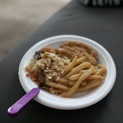 Ocean Seafood & Chicken - Fried rice, fries and chicken