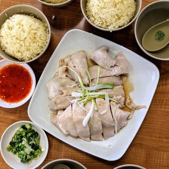 Prata Man Restaurant - Half-Hainanese Chicken - You get 3 bowls of rice, 3 bowls of soup and 2 different sauces - Singaporean Near Me - Richmond, British Columbia Prata Man Restaurant - Half-Hainanese Chicken - You get 3 bowls of rice, 3 bowls of soup and 2 different sauces - Singaporean Near Me - Richmond, British Columbia