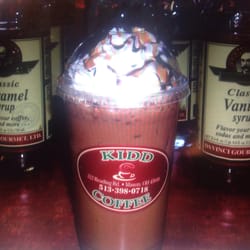 Kidd Coffee & Wine Bar - One of our most popular Frappachillers.... A delicious blend of dark chocolate and caramel with a taste of coffee to create our Milky Way