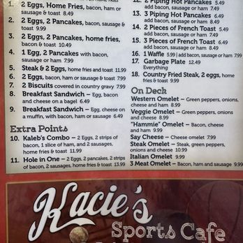Kacie's Sports Cafe - Breakfast & Brunch Near Me - Uniontown, Pennsylvania Kacie's Sports Cafe - Breakfast & Brunch Near Me - Uniontown, Pennsylvania