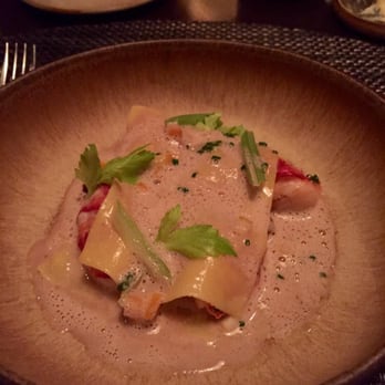 Boka - Super indulgent off the menu appetizer: lobster with pasta sheets in a buttery sauce with celery, yummmm - New American Near Me - Chicago, Illinois