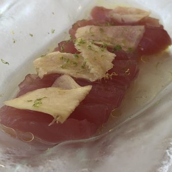 Tillies - Yellowfin sashimi app. Bright and briney. - Breakfast & Brunch Near Me - George Town, Florida