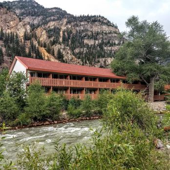 Hot Springs Inn - Balconies fronting the river. - Hotels Near Me - Ouray, Colorado Hot Springs Inn - Balconies fronting the river. - Hotels Near Me - Ouray, Colorado