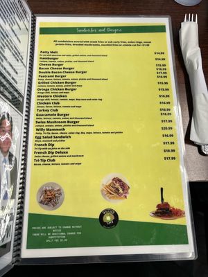 Menu photo 4 Willie's Cafe Reedley, CA
