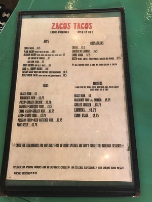 Menu photo 6 Zaco's Tacos Restaurant Culebra, PR Menu photo 6 Zaco's Tacos Restaurant Culebra, PR
