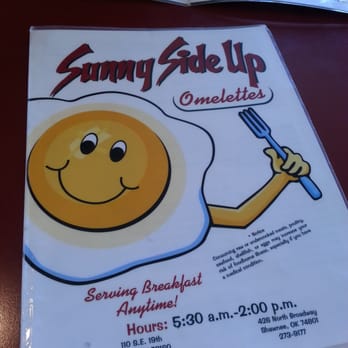 Sunny Side Up - Menu front - Breakfast & Brunch Near Me - Moore, Oklahoma Sunny Side Up - Menu front - Breakfast & Brunch Near Me - Moore, Oklahoma