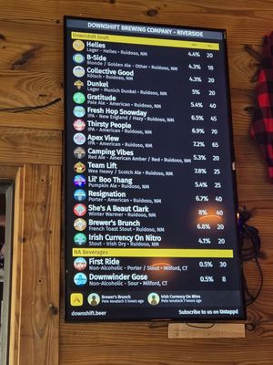 Menu photo 4 Downshift Brewing Ruidoso, NM