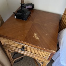 Volcano House - Old faded table