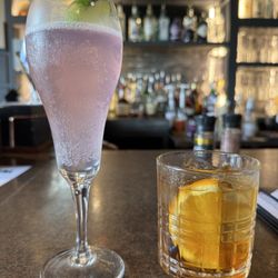Local Eatery & Pub - French 75 and Smoked Old Fashion