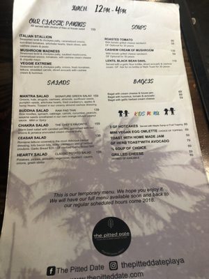 Menu photo 2 The Pitted Date Playa del Carmen, ROO Menu photo 2 The Pitted Date Playa del Carmen, ROO