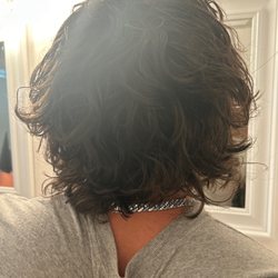 Blessed Hands Barbershop - Just a trim, NOT! This was down past my husbands shoulders.