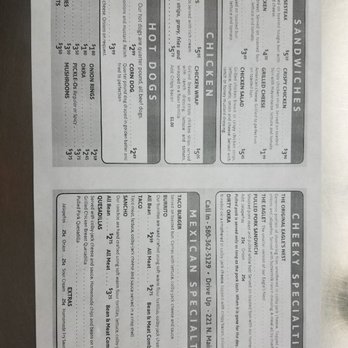 Cheeky Burger - the menu of the restaurant - Burgers Near Me - Newkirk, Oklahoma Cheeky Burger - the menu of the restaurant - Burgers Near Me - Newkirk, Oklahoma