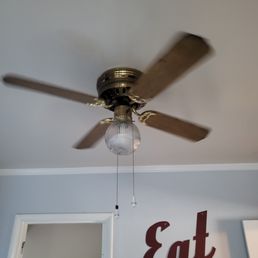 Old Kitchen Light and Fan