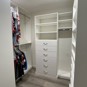 Closet Solutions - Couldn't wait to start putting my clothes in, so didn't get a pic of it empty...oops! - Interior Design Near Me - Harbor City, California Closet Solutions - Couldn't wait to start putting my clothes in, so didn't get a pic of it empty...oops! - Interior Design Near Me - Harbor City, California