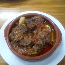 Carrillada de ternera en salsa.