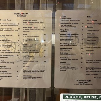 The Hitching Post Restaurant - Menu - Southern Near Me - Washington, DC, District of Columbia The Hitching Post Restaurant - Menu - Southern Near Me - Washington, DC, District of Columbia